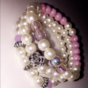 Pink and Pearls Cluster